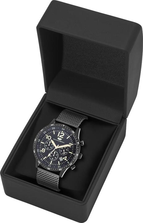 Actual product image Men's chronograph Flight Captain stainless steel black - 34132 (Chronograph, 43.80 mm)