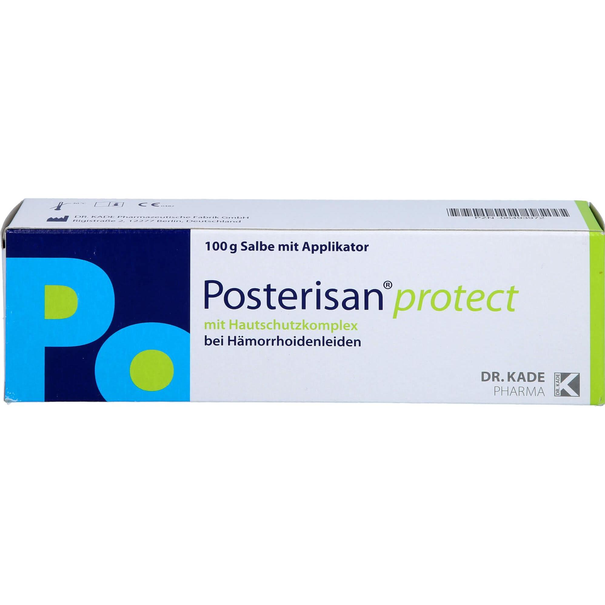 Posterisan, Intimpflege, protect Salbe bei Hämorrhoidenleiden, 100 g Salbe (Intimgel)