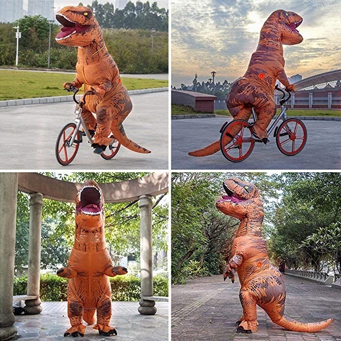 Produktbild I Am Creative Aufblasbare Dinosaurier T-Rex Verkleidung Kostüm 160-170cm (One Size)