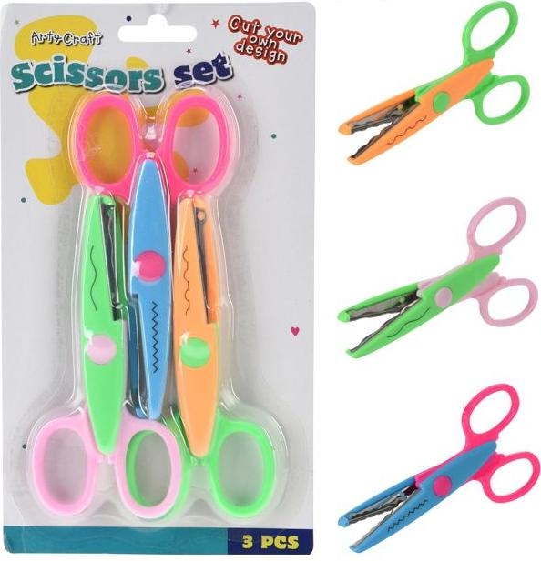 Immagine prodotto Set di forbici per bambini, 3 pezzi. (23 cm)