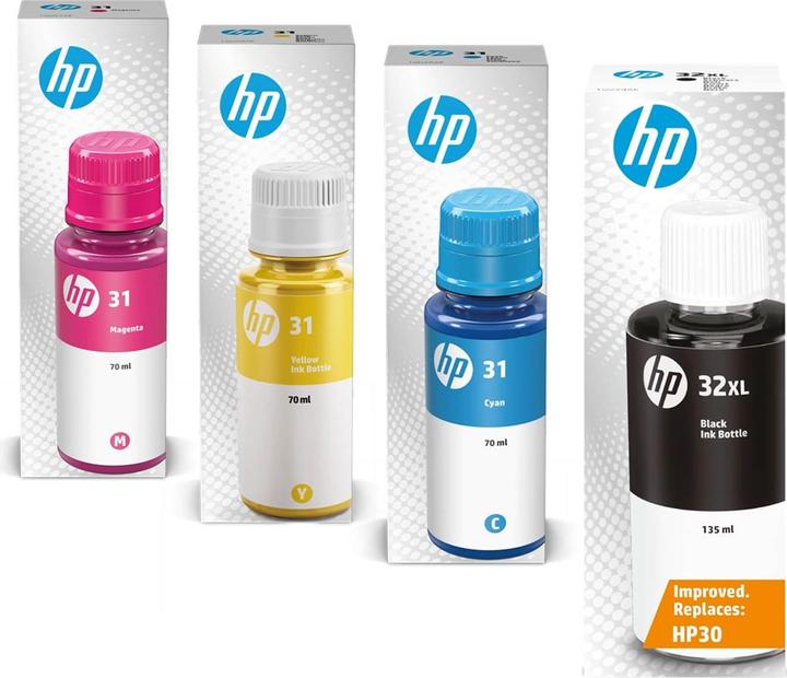 Produktbild HP Original 32XL/ 31 SET Multipack / Set mit allen vier Farben (BK, C, M, Y)