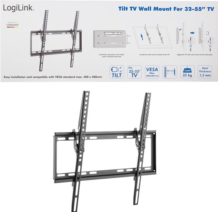 Produktbild LogiLink TV Wandhalterung (Wand, 55", 35 kg)