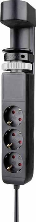 Image du produit Neomounts Tischsteckdose mit Klemme 3-fach/230V/USB-A/2xUSB-C/schwarz (Tables)