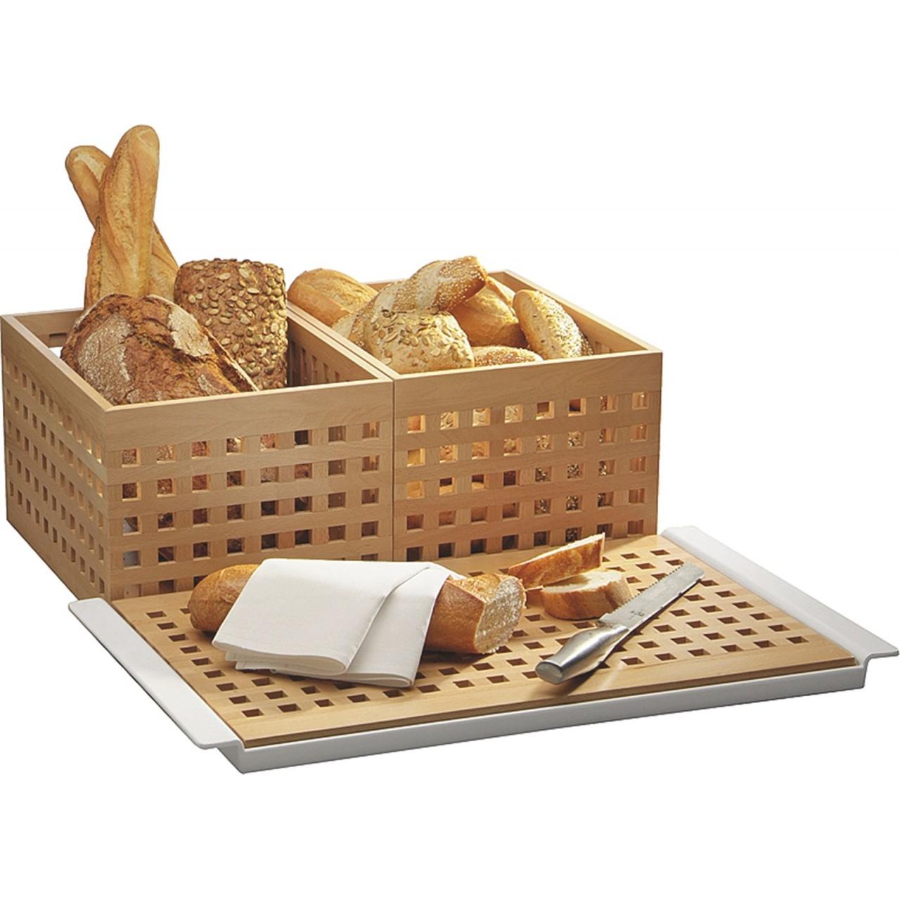 Thumbnail - APS Brotschneidebrett "BROTSTATION", Schneidebrett, Braun