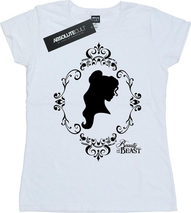 Actual product image Disney Princess Womens/Ladies Belle Silhouette Cotton T-Shirt (S)