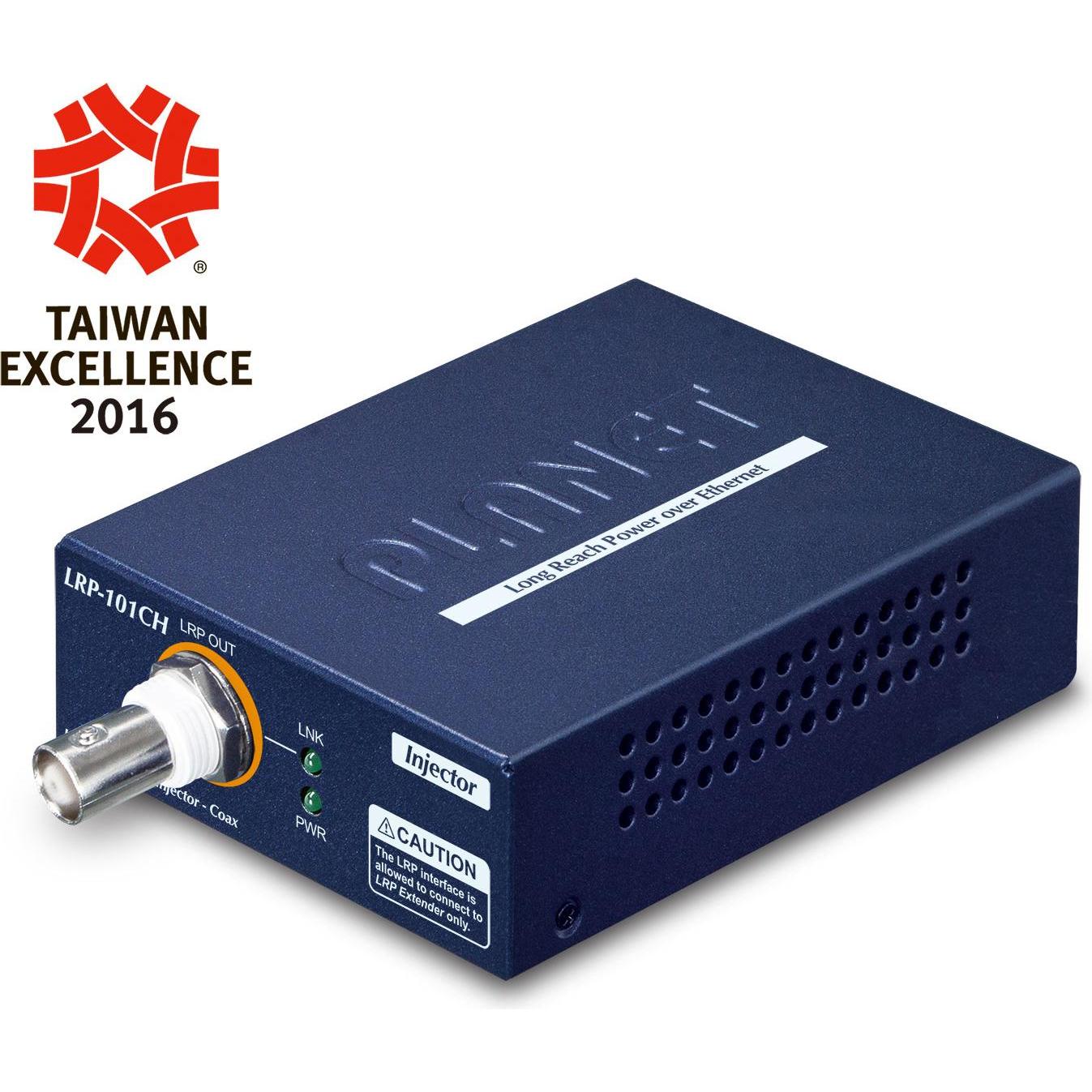 Thumbnail - Planet 1-Port 10/100TX PoE PD + 1-Port Coax Long Reach PoE, Netzwerk Zubehör