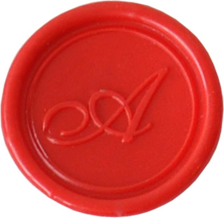 Image du produit Jacques Herbin Sceau rond à vis (lettre anglaise) avec manche en bois vernis - a