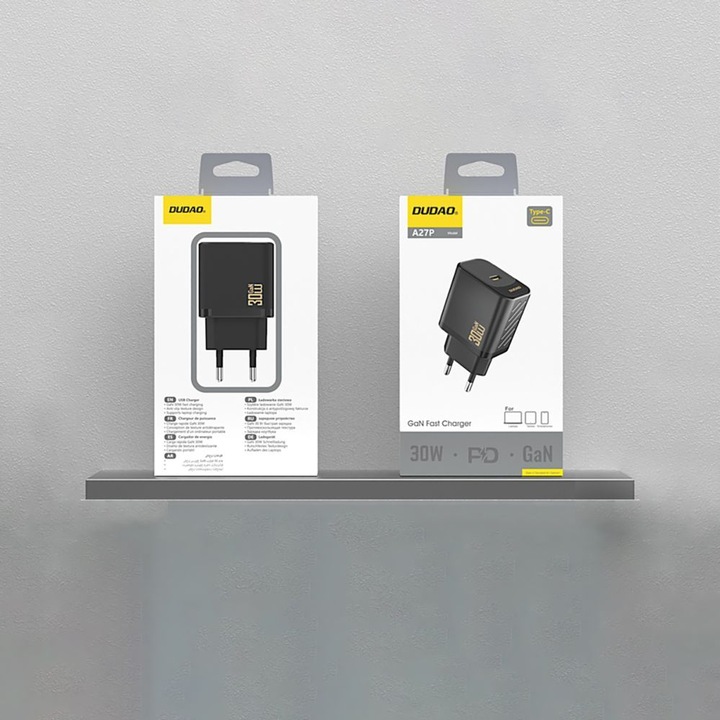 Produktbild Dudao A27PEU 30W GaN Charger Black (30 W)