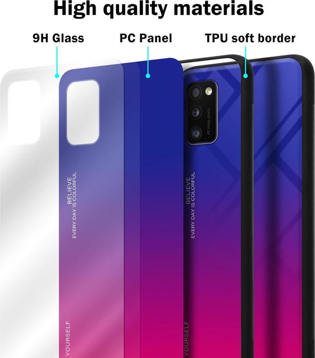 Produktbild Cadorabo TPU 2 Farben Glas Cover (Samsung Galaxy A41)