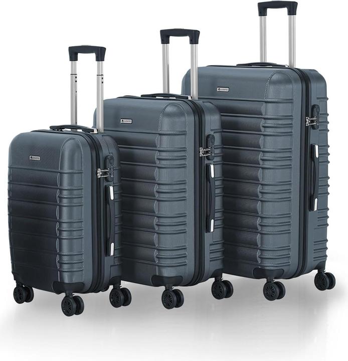 Produktbild Juskys 3-teilgies Hartschalen-Kofferset (120 l)