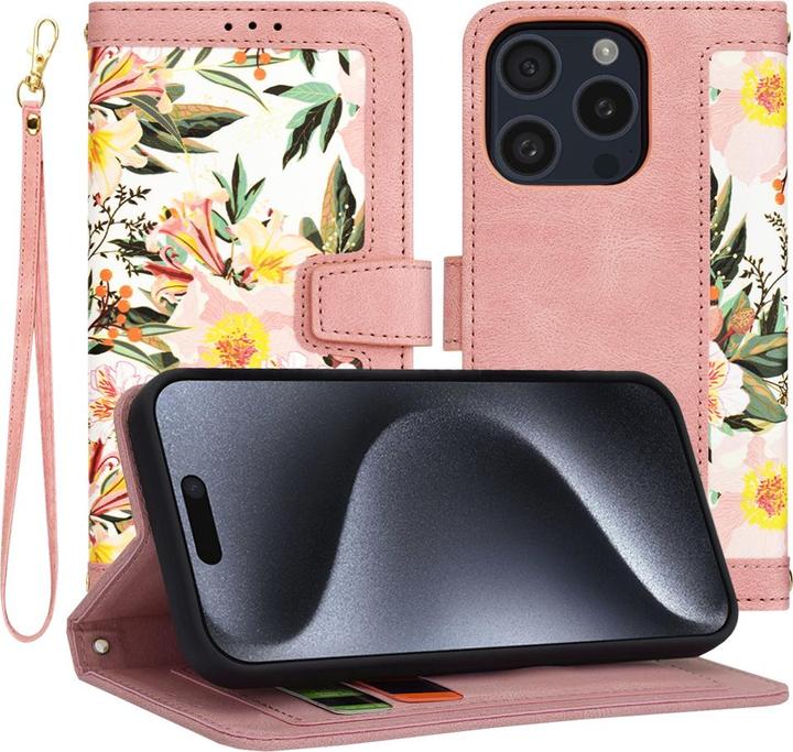 Produktbild Techsuit - FlipCraft - iPhone 15 Pro - Sweetheart Pink (Apple iPhone 15 Pro)