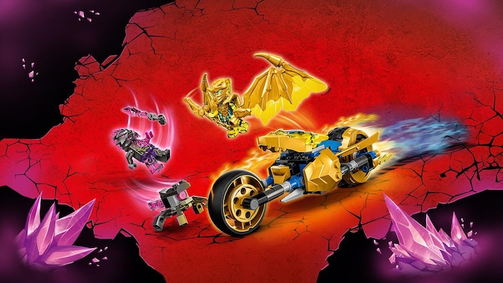 Produktbild LEGO Jays Golddrachen-Motorrad (71768, LEGO Ninjago)