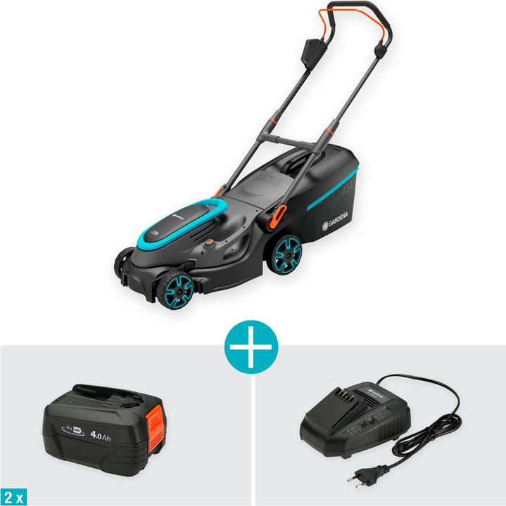Productafbeelding Gardena Accu Grasmaaier PowerMax 37/36V P4A Gebruiksklaar Set (Oplaadbare batterij)