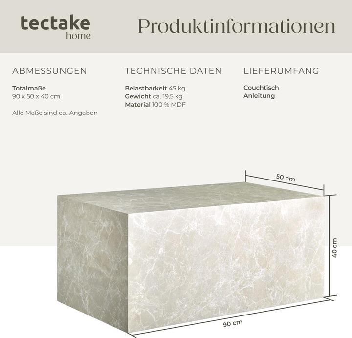 Image du produit tectake Lasley (50 x 90 x 40 cm)