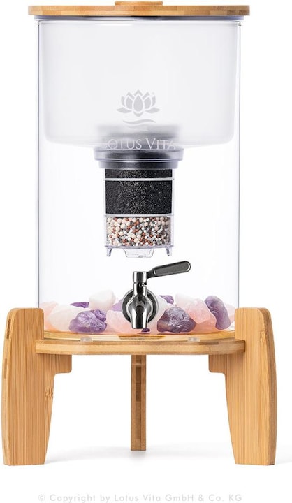 Actual product image Lotus Vita Kiara Natura Plus 4 litre table water dispenser with bamboo light protection