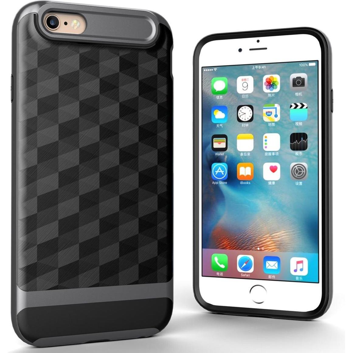 König Design Apple iPhone 6 / 6s Hülle Case Handy Cover Schutz Tasche Schutzhülle Bumper Grau (Apple iPhone 6), Smartpho...