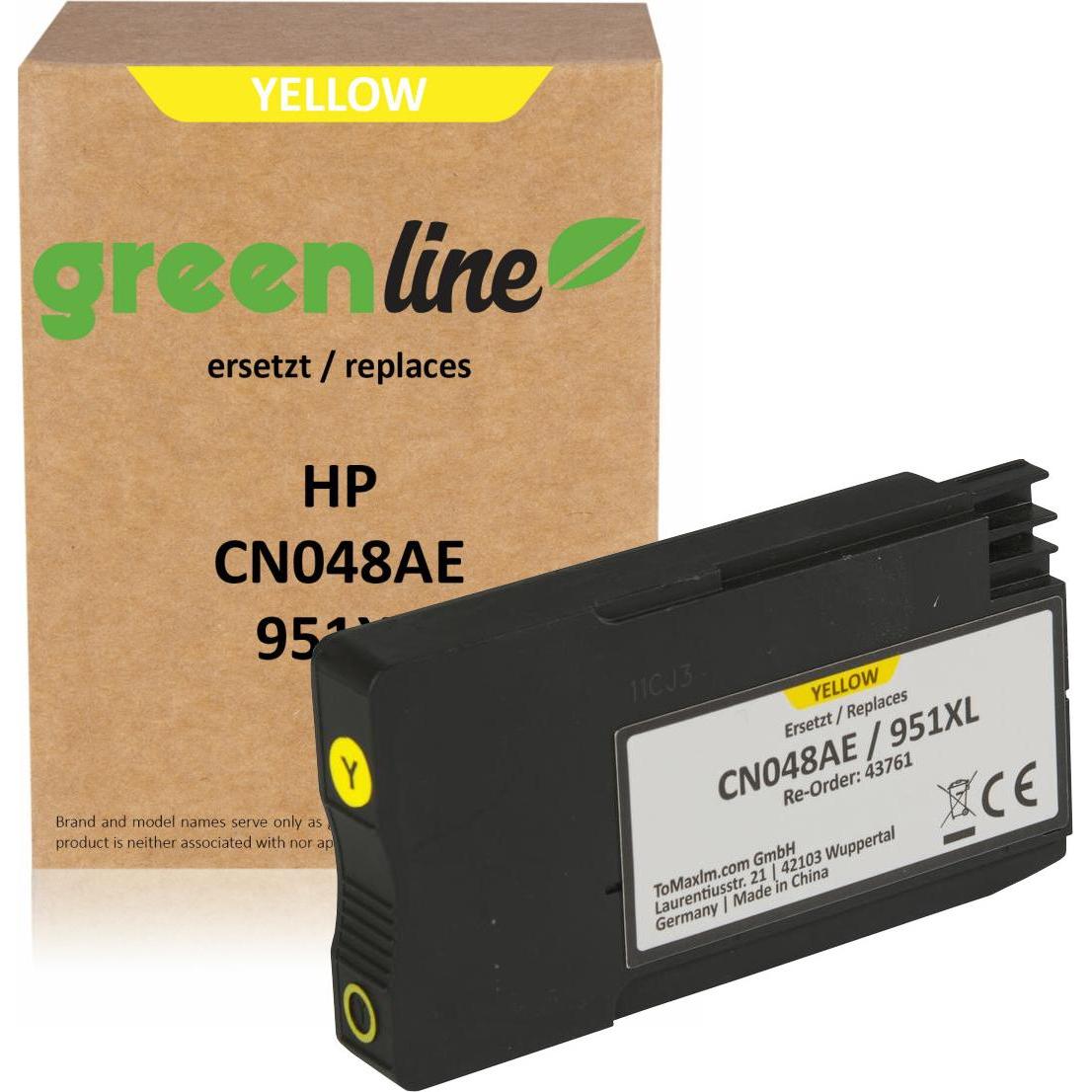 Inkadoo, Druckerpatrone, greenline Kompatibel Tinten für HP OfficeJet Pro 276 (Y)