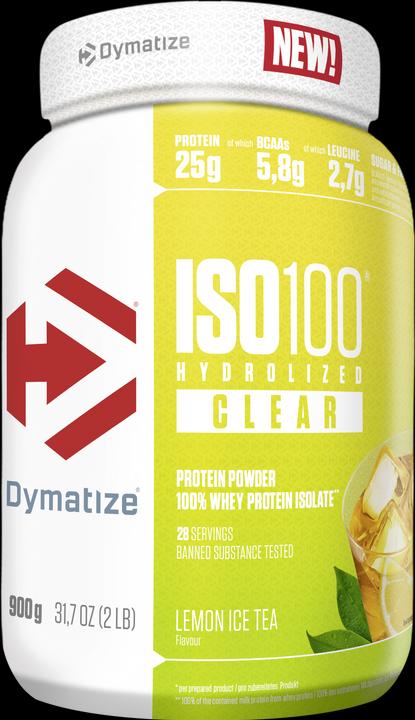 Actual product image Dymatize ISO100 Clear Whey (Lemon Ice Tea, 1 pcs., 900 g)