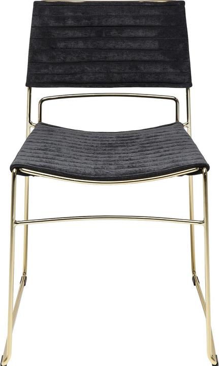 Image du produit Kare Design Chaise Hugo noir/doré