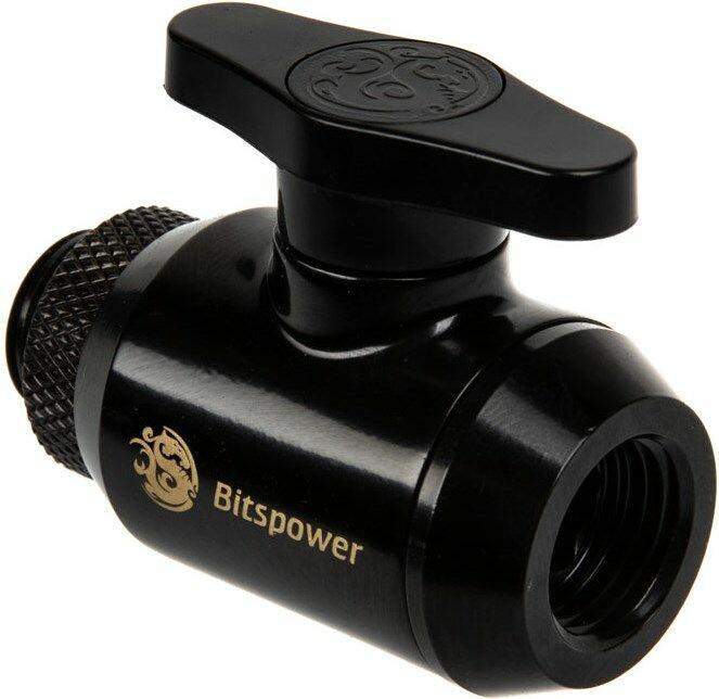 Actual product image Bitspower Stopcock 1x IG 1/4 inch & 1x G1/4 inch AG, rotatable