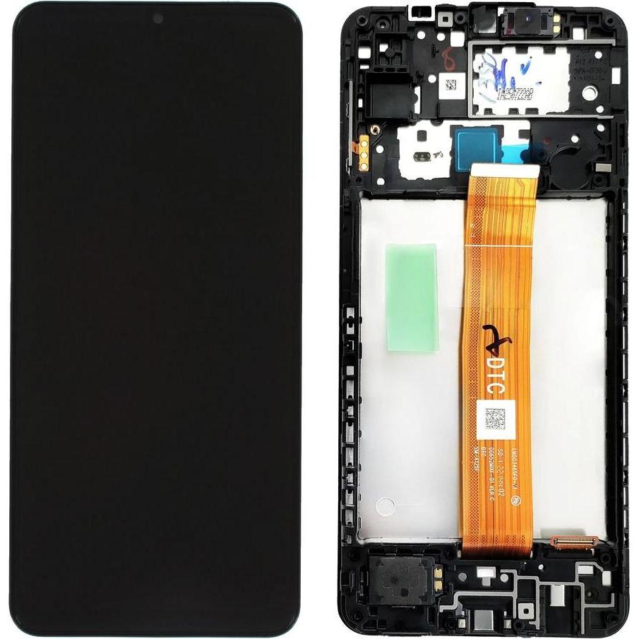Samsung Galaxy A12 Nacho / A12s LCD Display (DTC Flex Version) Original - Black (Display, Samsung Galaxy A12, Samsung Galaxy A12 Nacho), Pezzi di rica