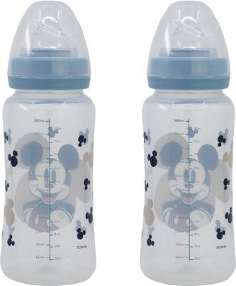 Produktbild Disney Interactive Studios Set Von 2 Flaschen 360 ml Silikonschnuller Mit 3 Positionen Mickey Collector (360 ml)