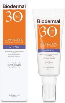 Actual product image Bioderma Biodermal Sunscreen - Anti Age Sun Cream For The Face - Spf 30 - 40ml (Suntan cream, SPF 30, 40 ml)