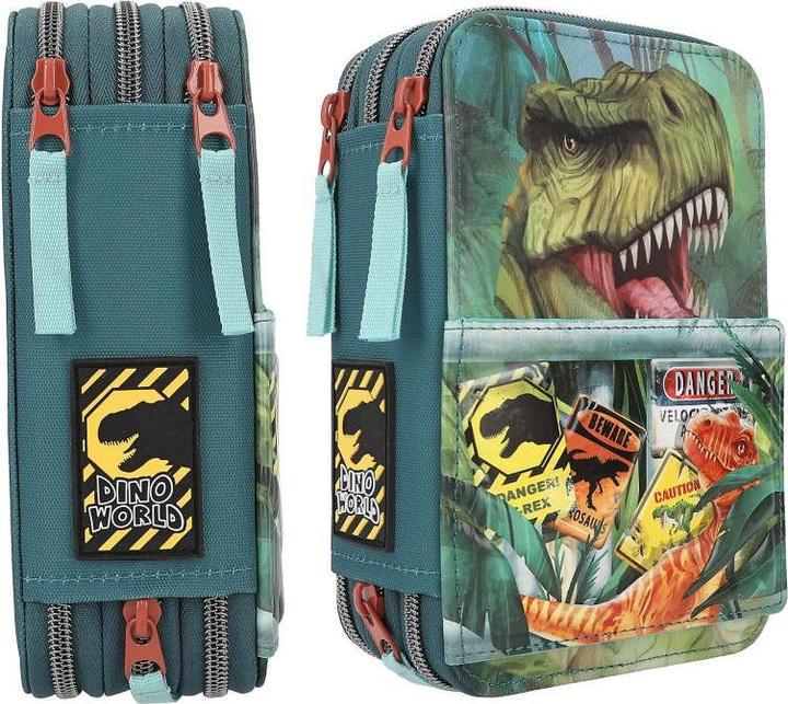 Produktbild Dino World - Triple Pencil Case danger ( 0411757 )