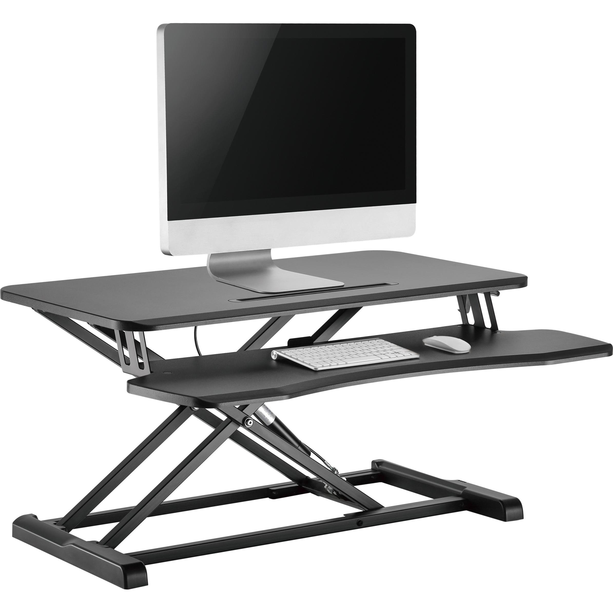 Thumbnail - equip ERGO Monitortisch mit Sitz-Stehbankerhöhung schw 15kg, Monitor Erhöhung, Schwarz