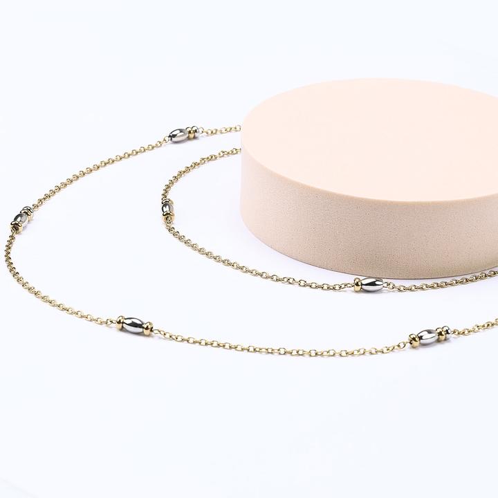 Immagine prodotto Morellato Colori SAXQ02 Doppia collana di perline placcata oro (Acciaio inossidabile)