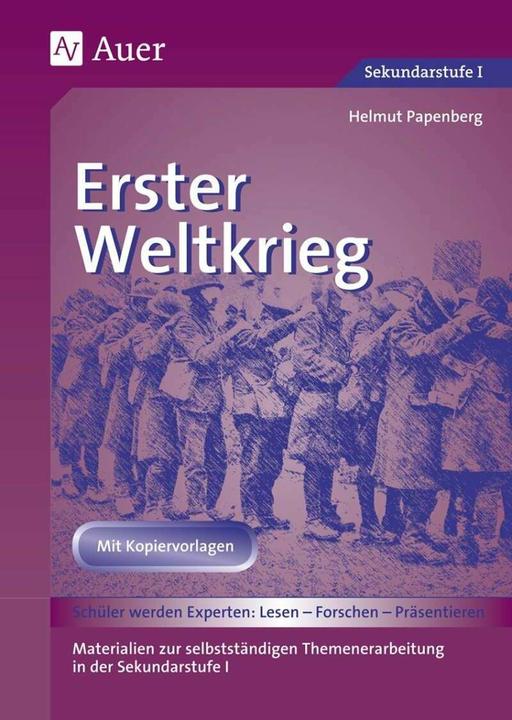Produktbild Erster Weltkrieg (Deutsch, Helmut Papenberg, 2021)