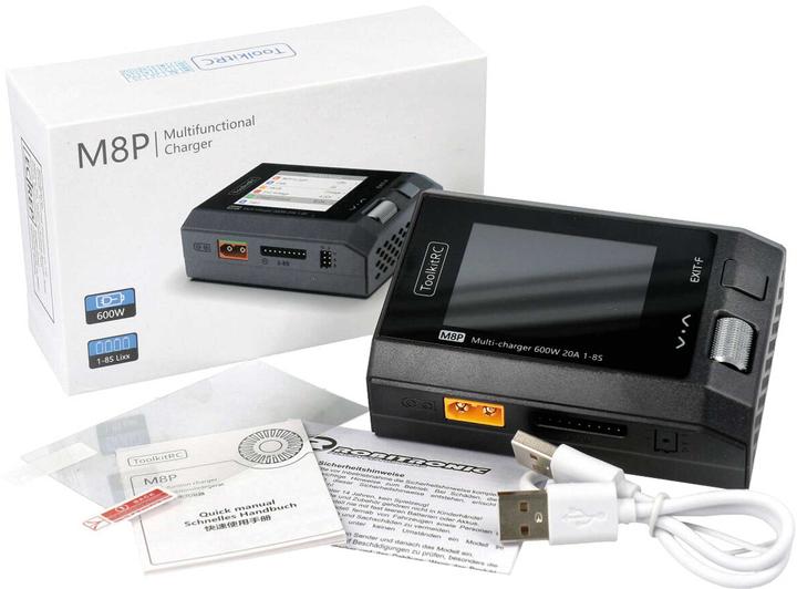 Produktbild Toolkitrc Ladegerät M8P 1-8S, DC 600W