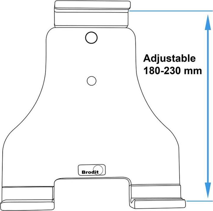 Produktbild Brodit 721072 - Tablet/UMPC - Aktive Halterung - Auto - Schwarz