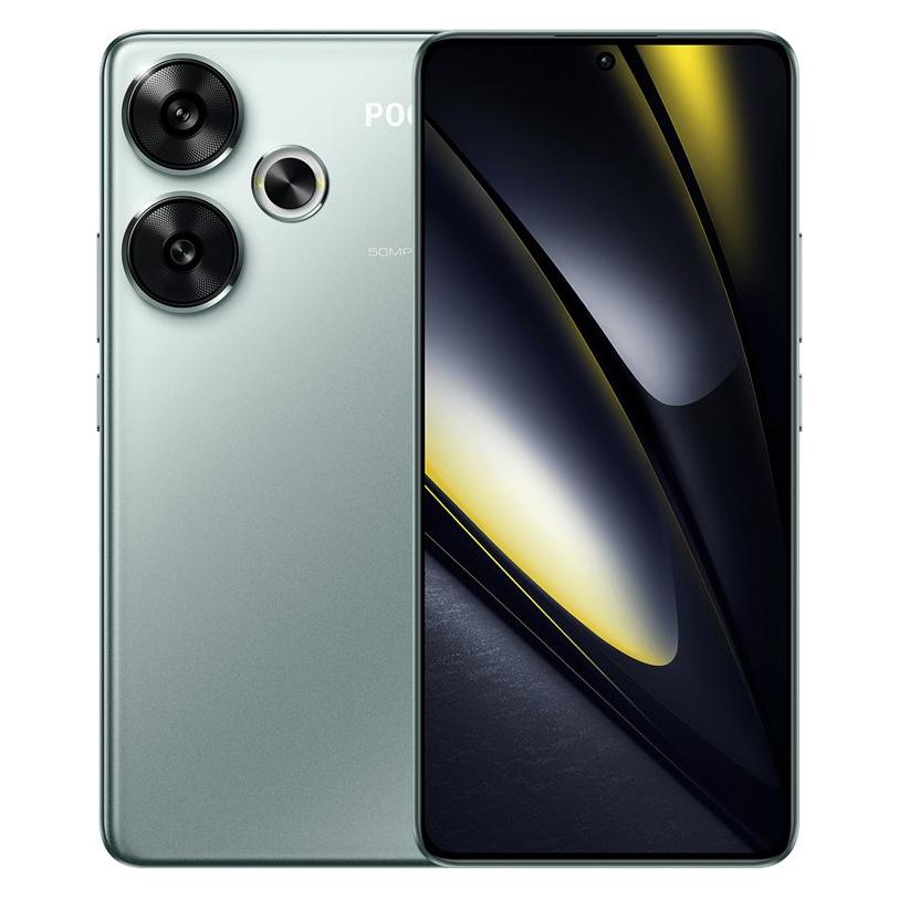 Xiaomi Poco F6 (512 GB, Titanium color, 6.67", Dual SIM, 5G), Smartphone, Grau