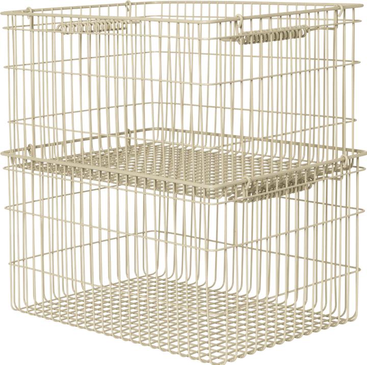 Actual product image Ferm Living Cala Stackable Baskets (2 x, 36 x 26 x 20 cm)