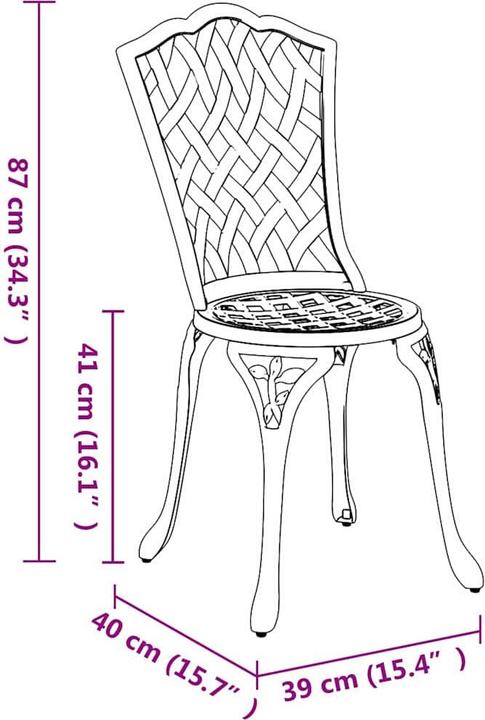 Actual product image vidaXL Gartenstuhl