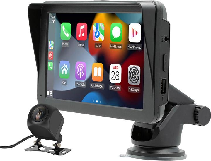 Avizar CarPlay 7" Display GPS mit Sonnenschutz (Auto Android, Apple Carplay)