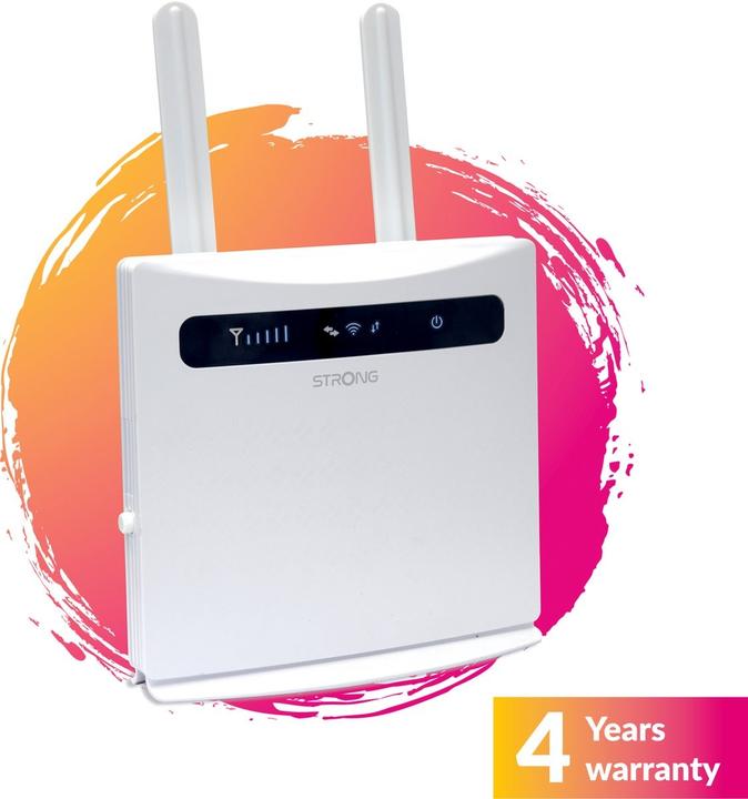 Actual product image Strong 4GROUTER300v2 WLAN Router Single Band (2.4GHz) Fast Ethernet 3G 4G White