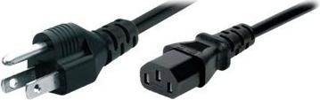 Image du produit Tecline Câble d'alimentation USA, fiche vers prise IEC, noir, câble d'alimentation de 1,8 m pour les USA (1.80 m)