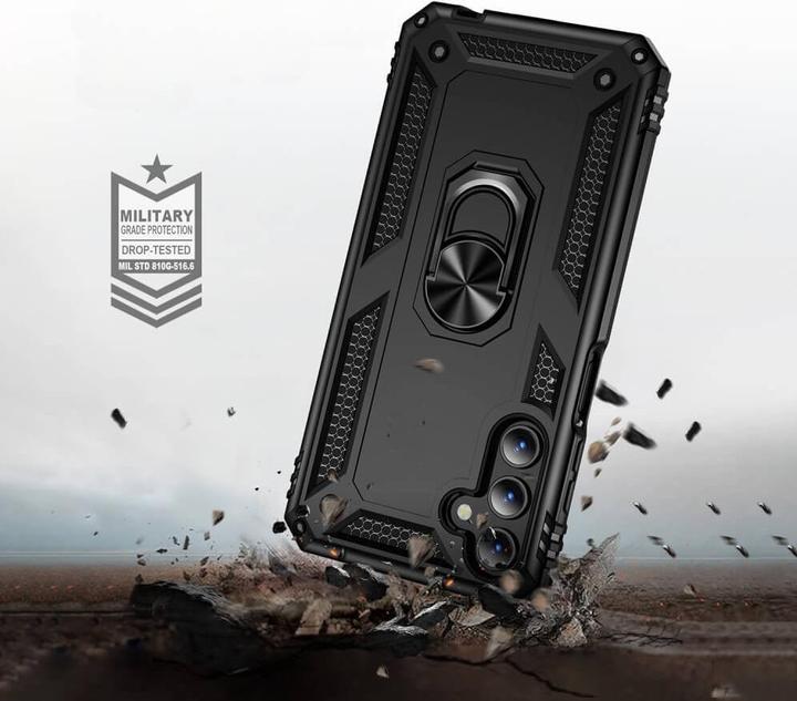 Produktbild Cover-Discount Galaxy A15 - Armor Case mit Kickstand schwarz (Samsung Galaxy A15)