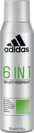 adidas 6 In 1 48H Anti-Perspirant - Antiperspirant for men 150ml (Spray, 150 ml)