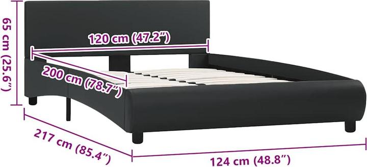 Produktbild vidaXL Bettgestell (120 x 200 cm)