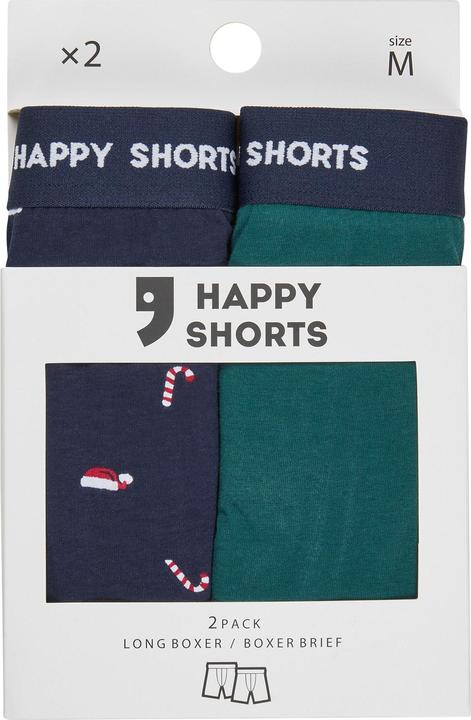 Immagine prodotto Happy shorts Boxer lunghi XMAS (L, Confezione da 2)