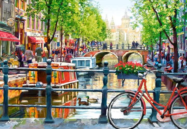 Image du produit Castorland Amsterdam Landscape 1000 pcs Jeu de puzzle 1000 pièce(s) Ville (1000 pièces)