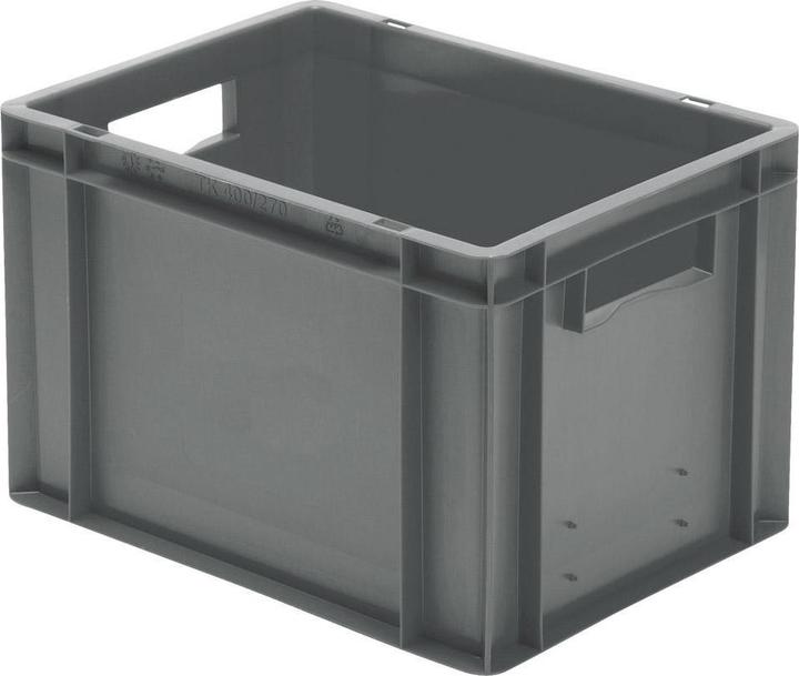 Actual product image kaiserkraft Euro-format stacking containers, walls and base closed