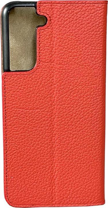 Actual product image Mike Galeli Book cover genuine leather Marc swiss red (Samsung Galaxy S21 FE)