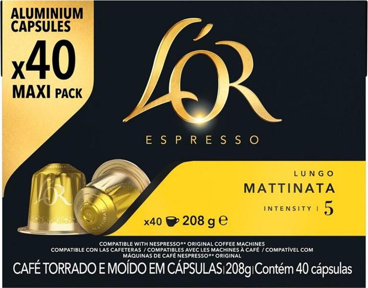 L’OR Espresso Coffee capsules Mattinata 40 pieces (40 x Port.)
