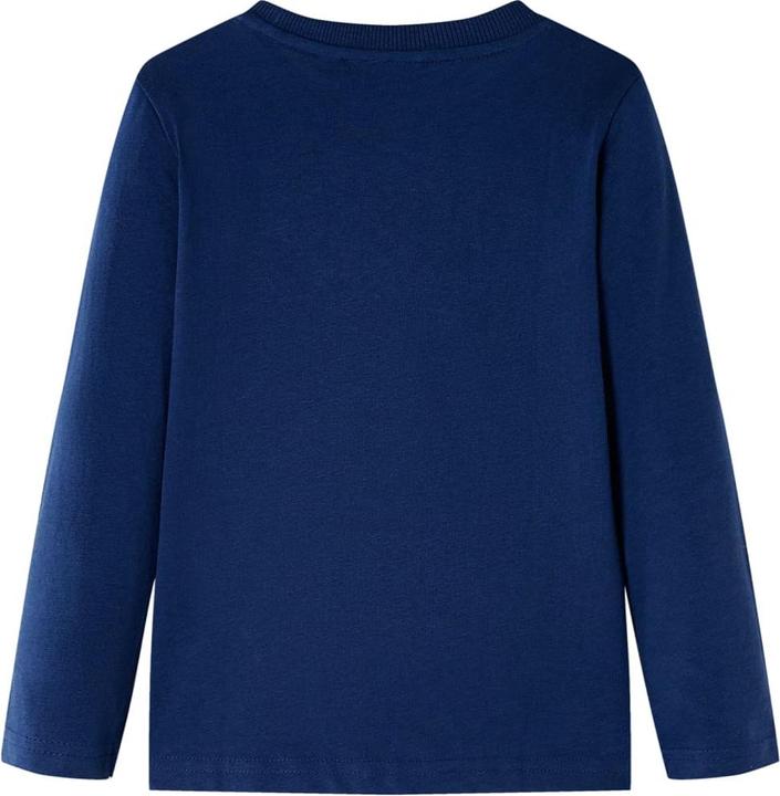Immagine prodotto VidaXL Camicia a maniche lunghe da bambino blu navy 116,Materiale: 100 (116)