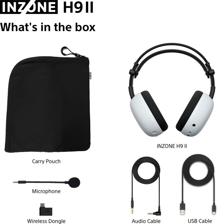 Actual product image Sony Inzone H9 II (Wireless, Cable)