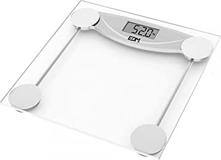 Produktbild EDM Digitale Personenwaage 07520 Schwarz Durchsichtig Kristall 180 kg (180 kg)